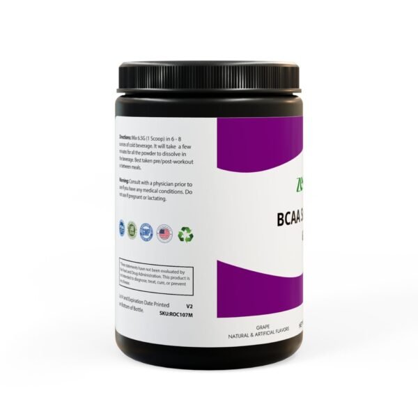Zestifica BCAA Supplement, Grape (325g, 11.46oz, 50 servings) - Image 2