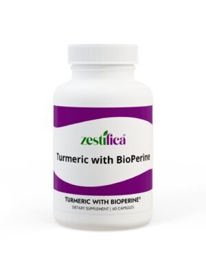 Zestifica Turmeric with BioPerine® Supplement (60 Capsules)