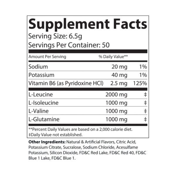 Zestifica BCAA Supplement, Grape (325g, 11.46oz, 50 servings) - Image 7