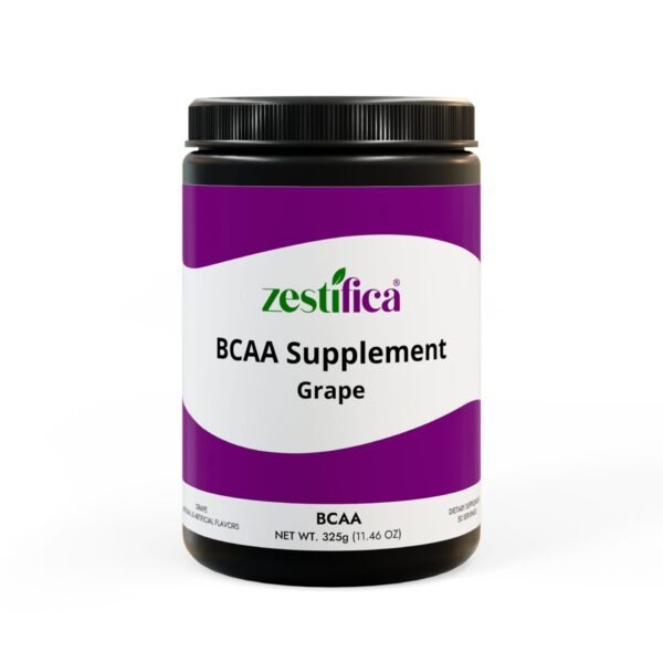 Zestifica BCAA Supplement, Grape (325g, 11.46oz, 50 servings)
