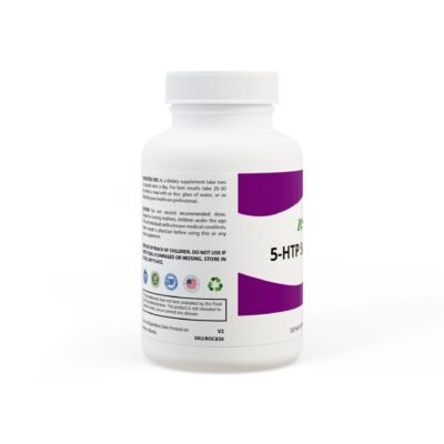 Side view of Zestifica Zestifica 5-HTP Supplement (60 Capsules) packaging