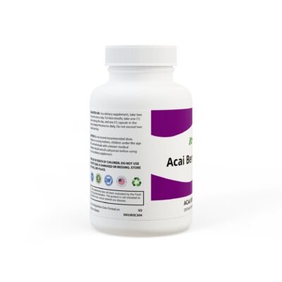 Side view of Zestifica Zestifica Acai Berry Complex Supplement (60 Capsules) packaging