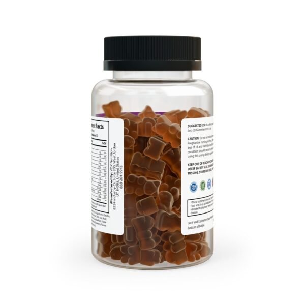 Complete back view of Zestifica Zestifica Collagen Gummies (60 Gummies) bottle