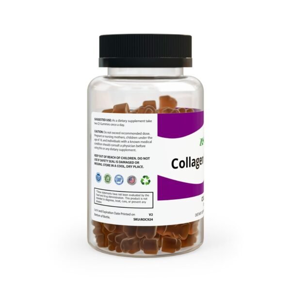 Side view of Zestifica Zestifica Collagen Gummies (60 Gummies) packaging
