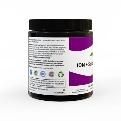 Side view of Zestifica Zestifica ION + Select Electrolyte Supplement (225g, 7.9oz) packaging