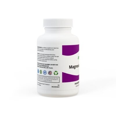 Side view of Zestifica Zestifica Magnesium Glycinate Supplement (60 Capsules) packaging