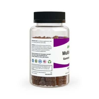 Side view of Zestifica Zestifica Multivitamin Gummies for Adults (60 Gummies) packaging