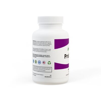 Side view of Zestifica Probiotics Supplement (60 Capsules) packaging