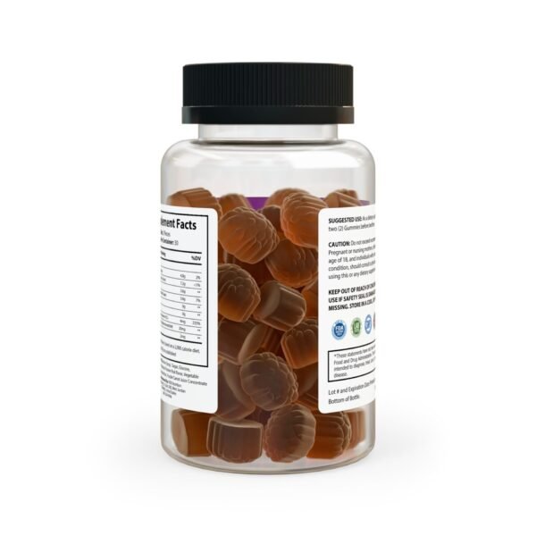 Complete back view of Zestifica Zestifica Sleep Well Gummies (60 Gummies) bottle