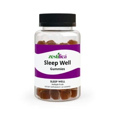 Front view of Zestifica Zestifica Sleep Well Gummies (60 Gummies) bottle