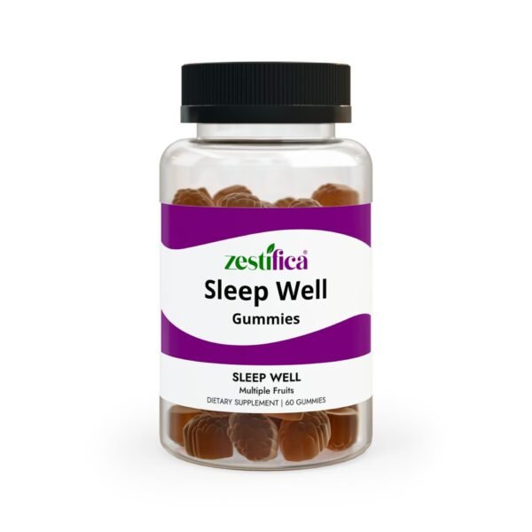 Front view of Zestifica Zestifica Sleep Well Gummies (60 Gummies) bottle