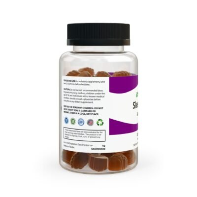 Side view of Zestifica Zestifica Sleep Well Gummies (60 Gummies) packaging