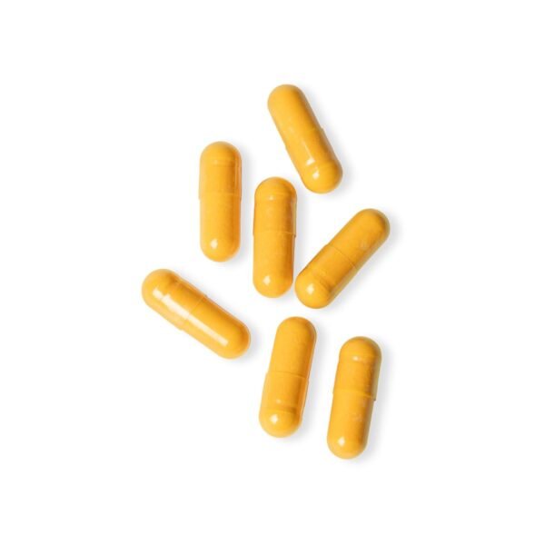 Capsules spilled out of Zestifica CoQ10 (Ubiquinone) Supplement (30 Capsules) supplement