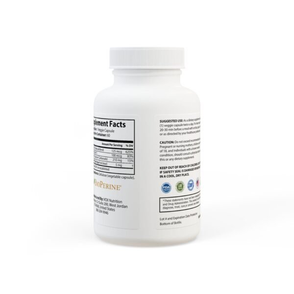 Complete back view of Zestifica Zestifica Vitamin K2 + D3 Supplement (60 Capsules) bottle