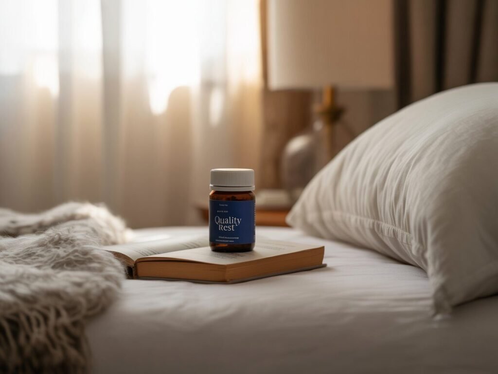quality rest sleep supplement on bed | Zestifica Premium Supplements